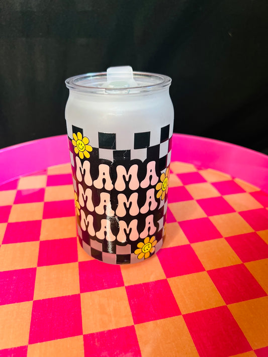 Mama (defective) 16oz Glass cup